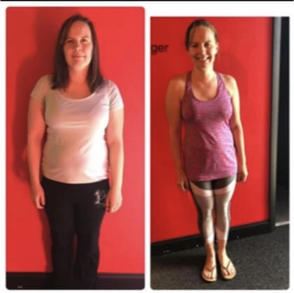 Member before-and-after — front view progress